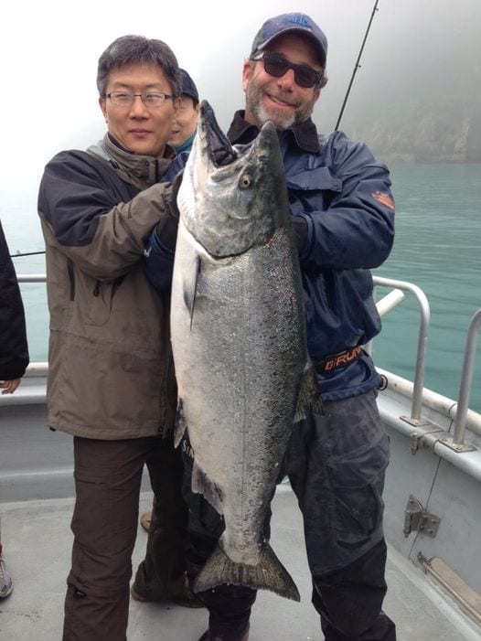 Nice king captured by on our 16 guests from China. Salmon fi...