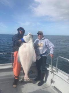 Steve Diggs of MN. had an epic battle with this 150lb halibu...